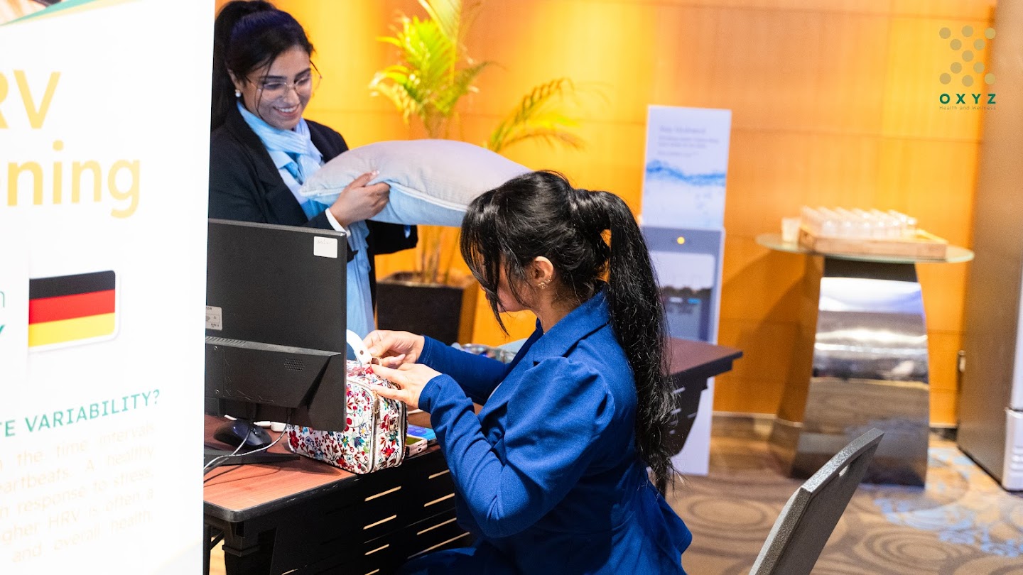 Conference networking moment