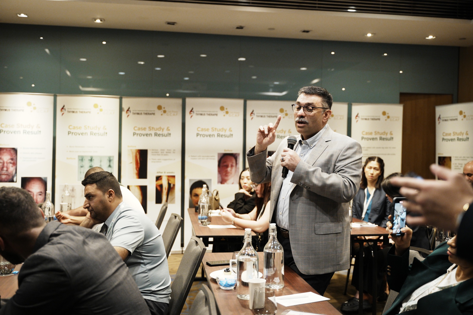 Medical symposium - professionals collaborating in regenerative medicine